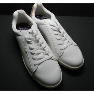 Ben Sherman Hampton White Beige Men's Athletic Sneakers Lace Up Low Top Casual